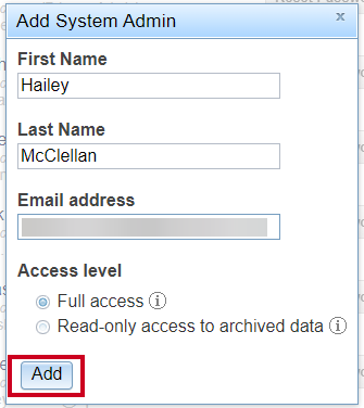 Select Add