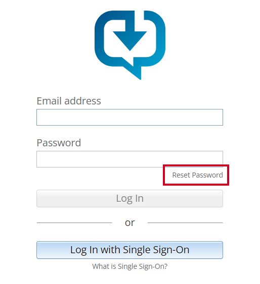 Click Reset Password