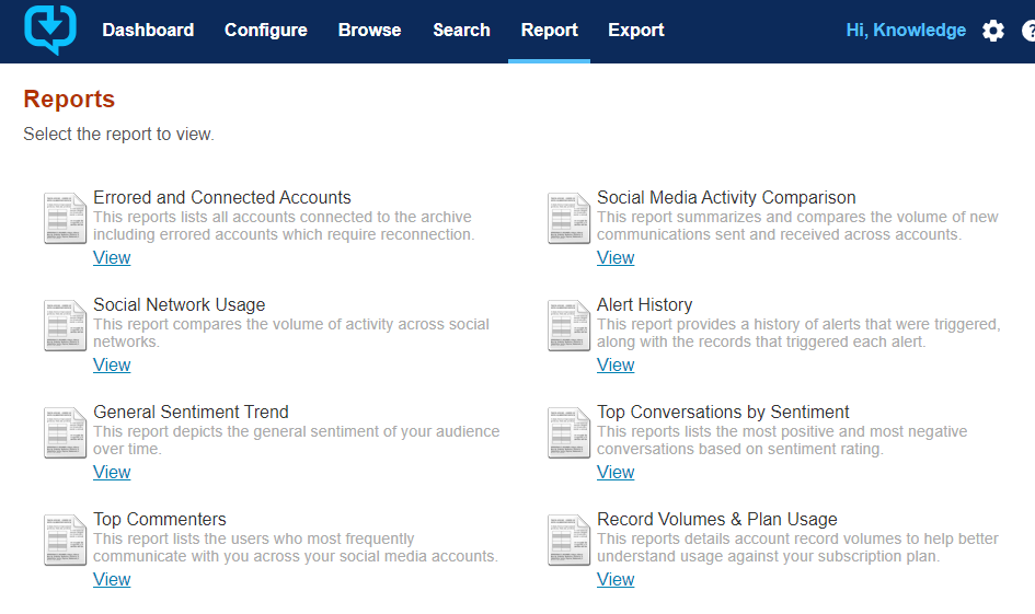 Report View