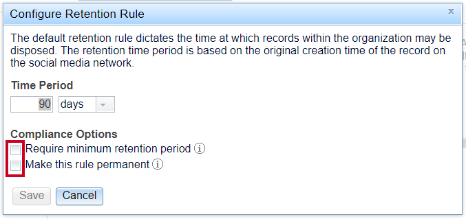 Compliance Options.