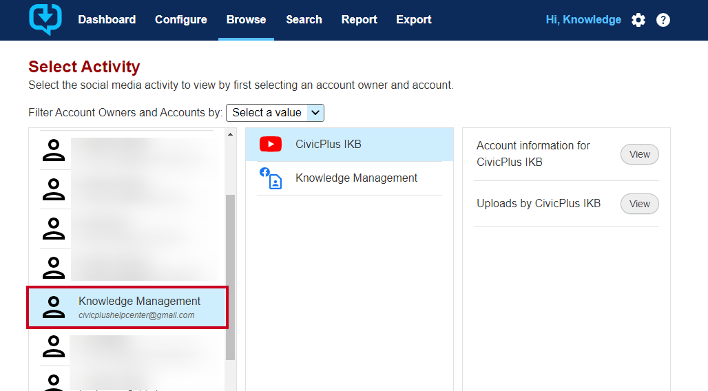 Select Account Owner for tag