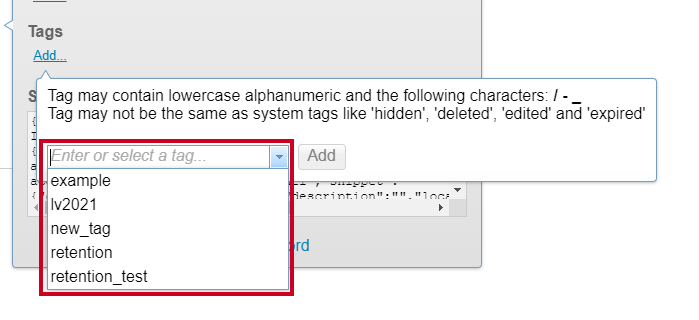 Select Tag