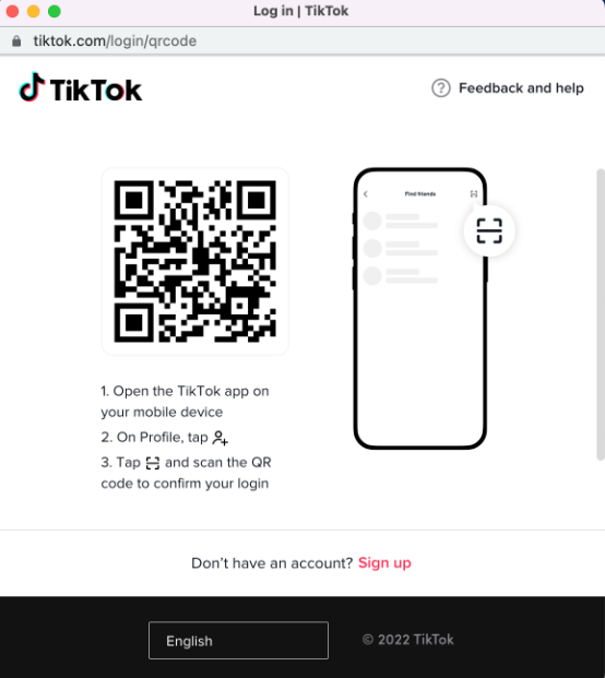 qr code scan option