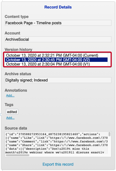 record details with the version history area highlighted.png