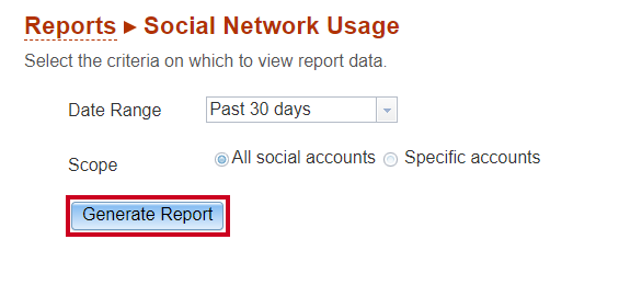Click Generate Report