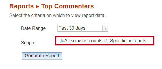 Choose scope for top commenters report