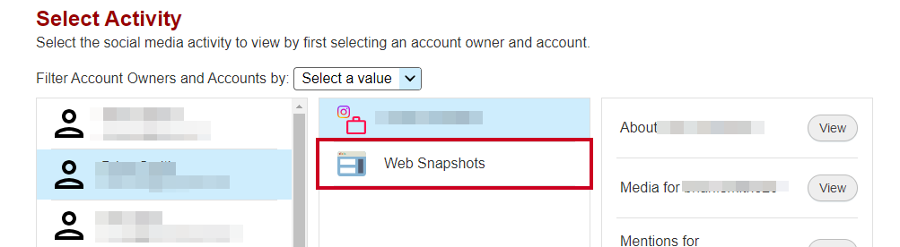 Select Web Snapshots from middle menu.png